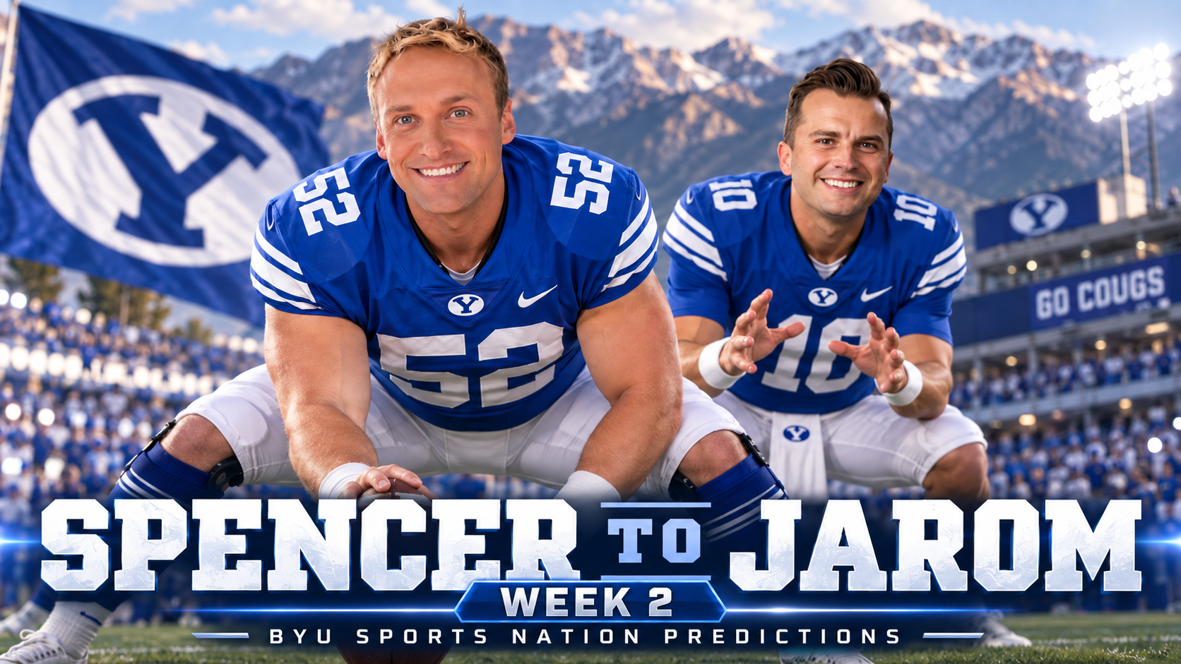 Spencer Linton and Jarom Jordan predictions BYU football Week 2